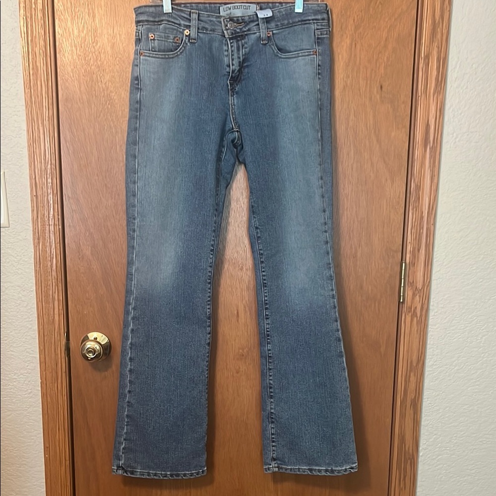 Levi's Blue Flare Wide Leg Jeans Comfortable Everyday Wear